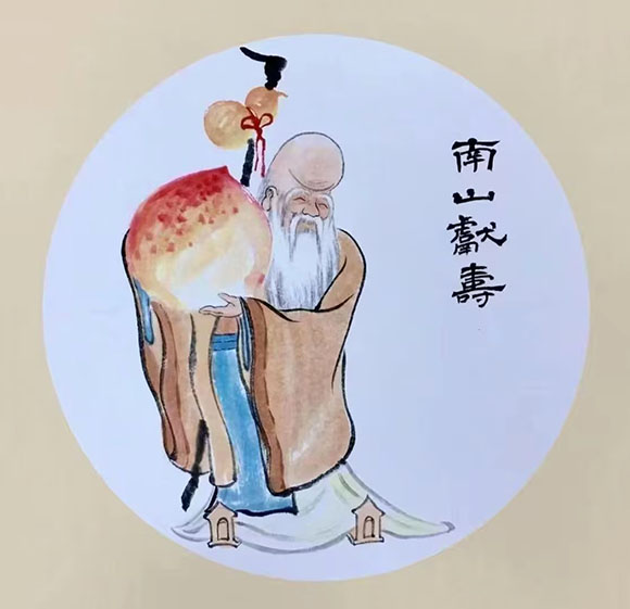 《南山献寿》-黄佩玉