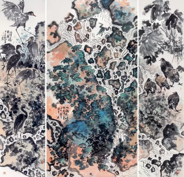 胡春涛 / 汀花野草、流水潺潺之逸趣——伍小东花鸟画品读